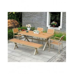 Bộ bàn ghế cafe ngoài trời NT190 BNT2412