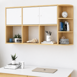 Giá kệ sách treo tường gỗ MDF 1m2 hiện đại đẹp KTT01