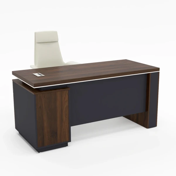 Bàn giám đốc gỗ MDF 1m6 đẹp hiện đại BGD05
